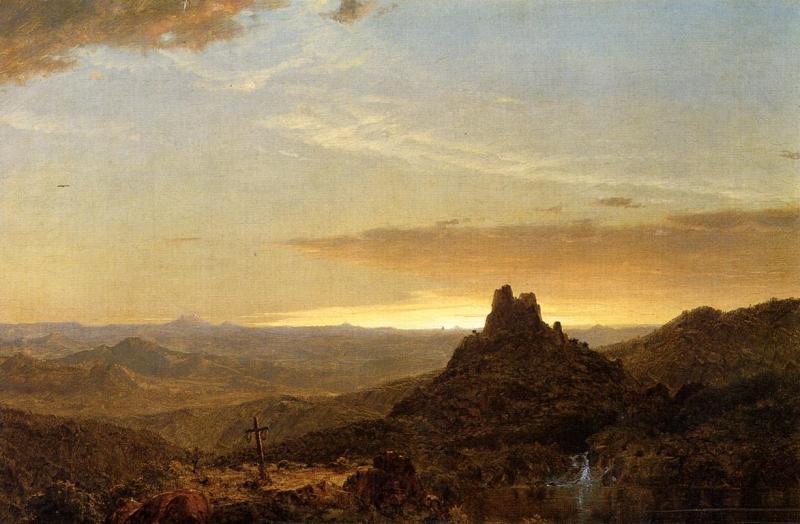 Frederic Edwin Church Cross in the Wilderness Spain oil painting art